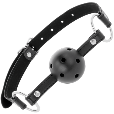Bavaglio in Pelle Regolabile per BDSM e Feticismo, Elegante e Impermeabile